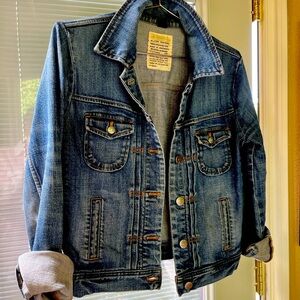 XS J.Crew Crop Jean Jacket